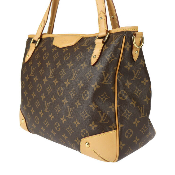 美品 LOUIS VUITTON ルイ ヴィトン エストレーラMM モノグラム トートバッグ M41232 PVC レザー ブラウン ゴールド金具 2WAY ショルダーバッグ ハンドバッグ ビトン