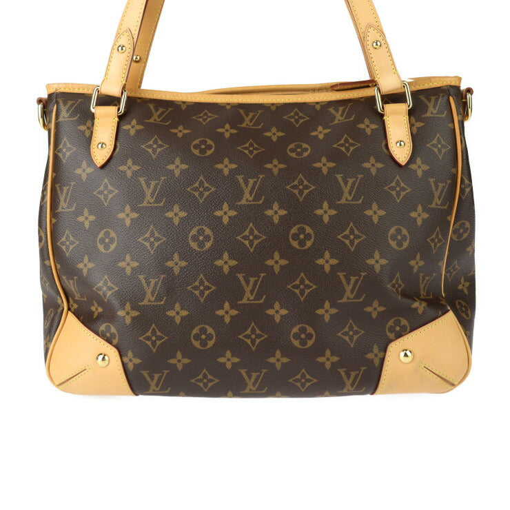 美品 LOUIS VUITTON ルイ ヴィトン エストレーラMM モノグラム トートバッグ M41232 PVC レザー ブラウン ゴールド金具 2WAY ショルダーバッグ ハンドバッグ ビトン