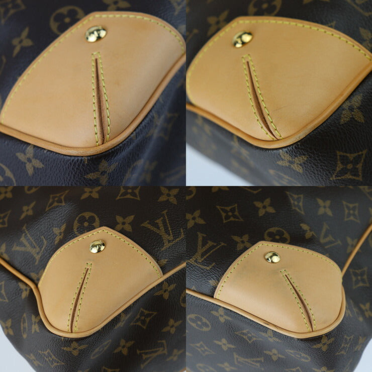 美品 LOUIS VUITTON ルイ ヴィトン エストレーラMM モノグラム トートバッグ M41232 PVC レザー ブラウン ゴールド金具 2WAY ショルダーバッグ ハンドバッグ ビトン