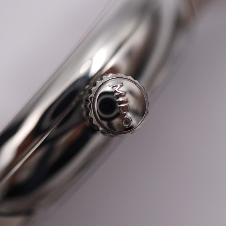 超美品 MIDO ミドー Baroncelli 42mm Automatic バロンチェッリ 42mm オートマチック 腕時計 M8605 ステンレススチール シルバー ブラック文字盤 自動巻き 裏スケ