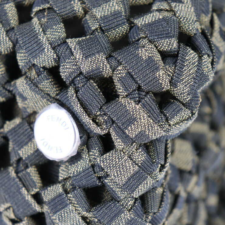 新古未使用展示品 FENDI フェンディ ピーカブー アイシーユー ミディアム ハンドバッグ 7VA529 キャンバス TABACCO ブラウン系 シルバー金具 2WAY ショルダーバッグ イントレッチオ