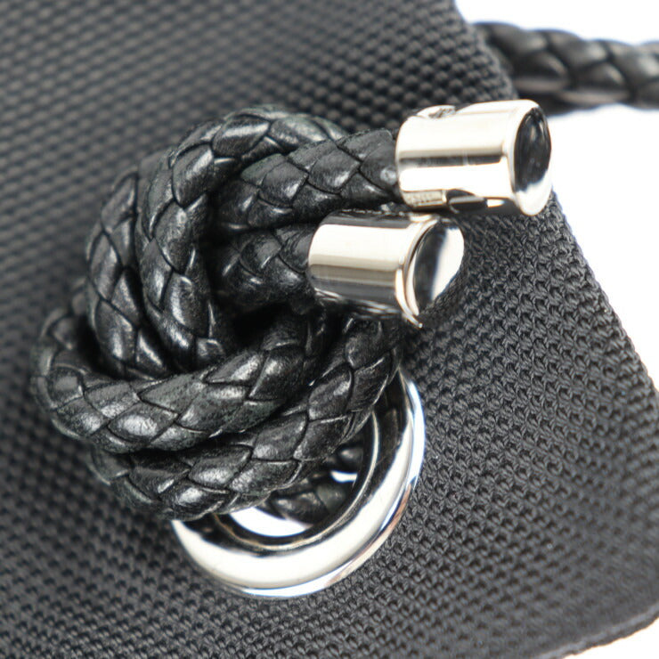 超美品 JIMMY CHOO ジミーチュウ MARLON マーロン リュック・デイパック - ナイロンキャンバス×レザー ブラック バックパック 巾着型 2WAY トートバッグ