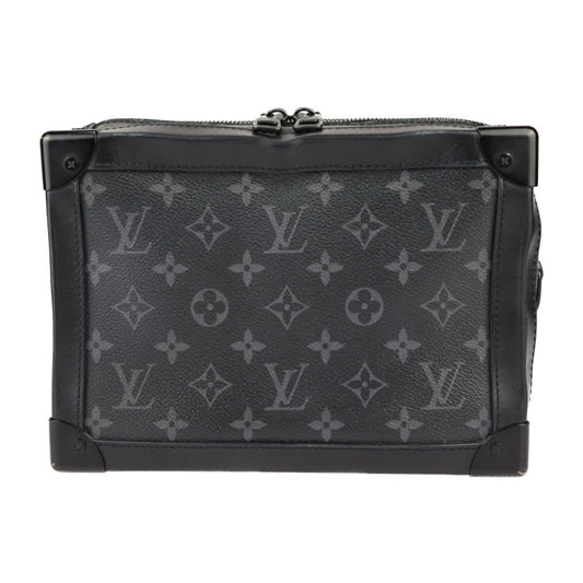 LOUIS VUITTON ルイ ヴィトン ソフトトランク モノグラムエクリプス ショルダーバッグ M44730 PVC レザー ブラック ビトン