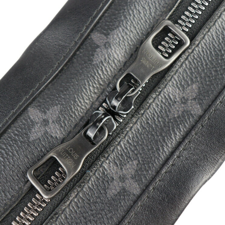 LOUIS VUITTON ルイ ヴィトン ソフトトランク モノグラムエクリプス ショルダーバッグ M44730 PVC レザー ブラック ビトン