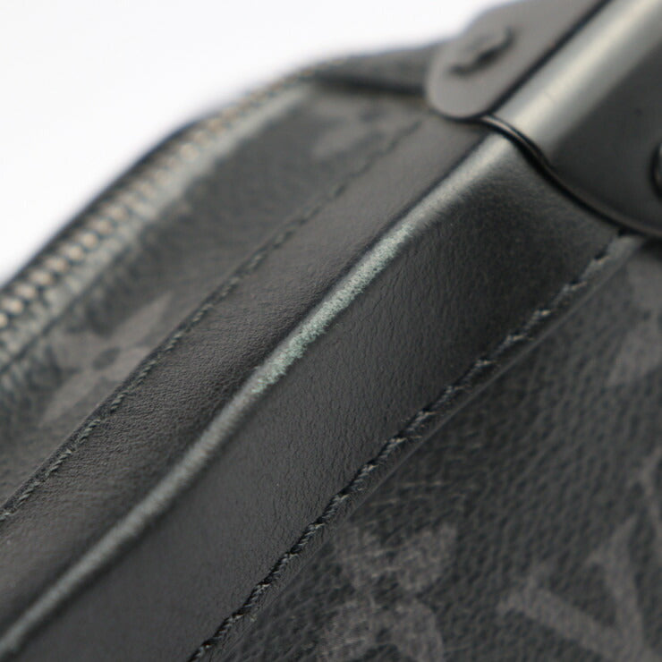 LOUIS VUITTON ルイ ヴィトン ソフトトランク モノグラムエクリプス ショルダーバッグ M44730 PVC レザー ブラック ビトン