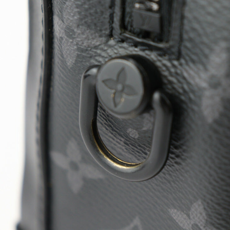 LOUIS VUITTON ルイ ヴィトン ソフトトランク モノグラムエクリプス ショルダーバッグ M44730 PVC レザー ブラック ビトン