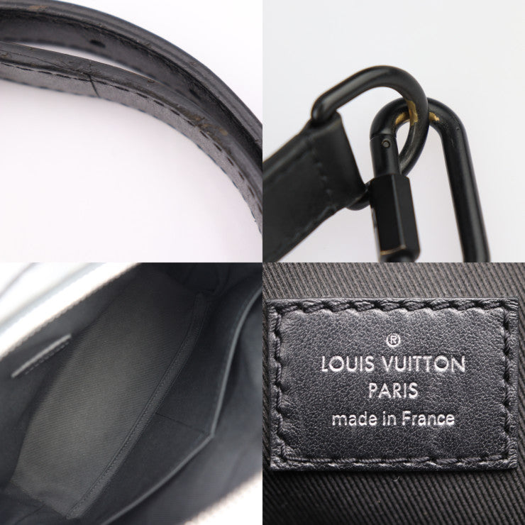 LOUIS VUITTON ルイ ヴィトン ソフトトランク モノグラムエクリプス ショルダーバッグ M44730 PVC レザー ブラック ビトン