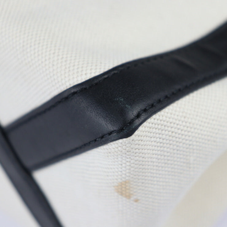 Valentino Garavani ヴァレンティノ ガラヴァーニ VLTN ミニ トート トートバッグ XW2B0H19 FWB EX9 キャンバス レザー ナチュラル ブラック スモールトート ハンドバッグ スタッズ ロゴプリント