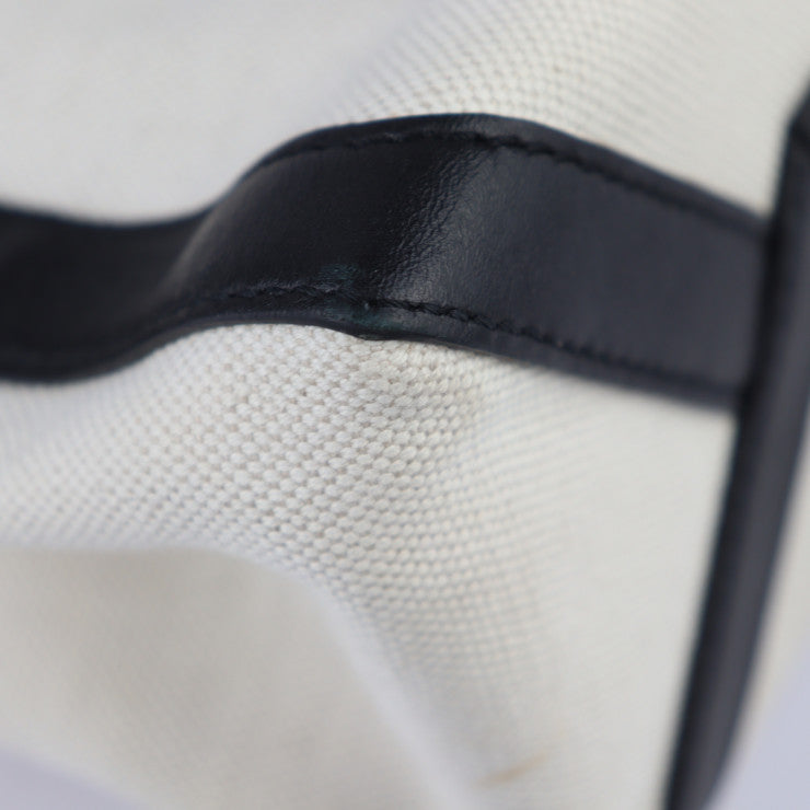 Valentino Garavani ヴァレンティノ ガラヴァーニ VLTN ミニ トート トートバッグ XW2B0H19 FWB EX9 キャンバス レザー ナチュラル ブラック スモールトート ハンドバッグ スタッズ ロゴプリント