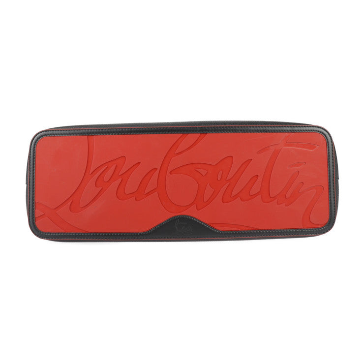 美品 Christian Louboutin クリスチャンルブタン CABATA カバタ トートバッグ 1175113 レザー ブラック レッド スパイクスタッズ ショルダーバッグ ポーチ付き