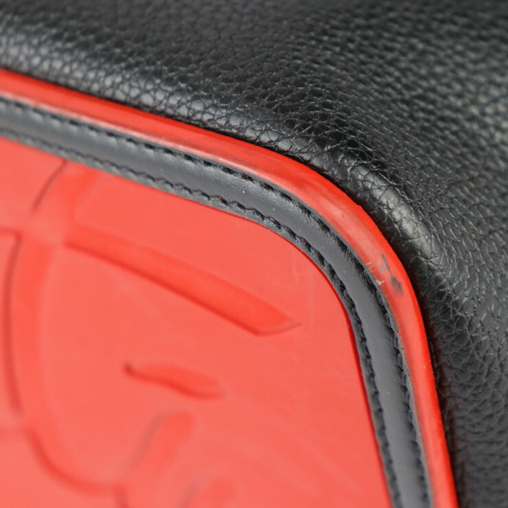美品 Christian Louboutin クリスチャンルブタン CABATA カバタ トートバッグ 1175113 レザー ブラック レッド スパイクスタッズ ショルダーバッグ ポーチ付き