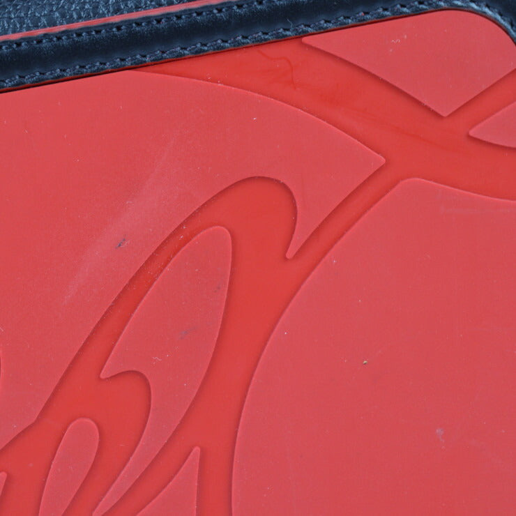 美品 Christian Louboutin クリスチャンルブタン CABATA カバタ トートバッグ 1175113 レザー ブラック レッド スパイクスタッズ ショルダーバッグ ポーチ付き