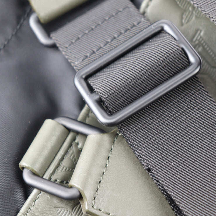 美品 LOUIS VUITTON ルイ ヴィトン チョークスリングバッグ モノグラムシャドウ ショルダーバッグ M44634 レザー カーキ ブラック クロスボディバッグ 巾着 ビトン