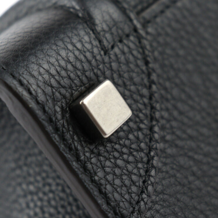 美品 CELINE セリーヌ マイクロ ラゲージ MICRO LUGGAGE ハンドバッグ - レザー ブラック シルバー金具 マイクロショッパー トートバッグ