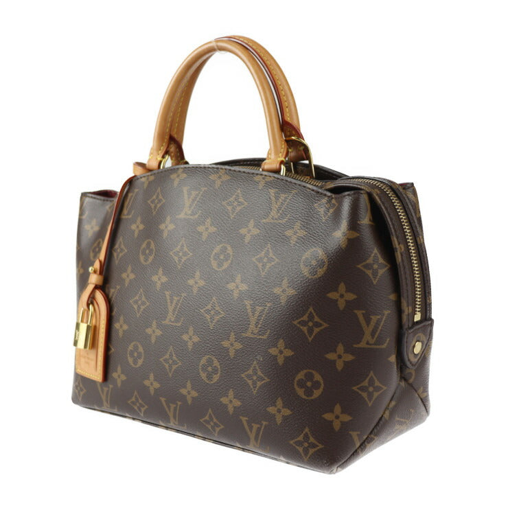 美品 LOUIS VUITTON ルイ ヴィトン プティ・パレPM モノグラム ハンドバッグ M45900 PVC レザー ブラウン ゴールド金具 2WAY ショルダーバッグ トートバッグ