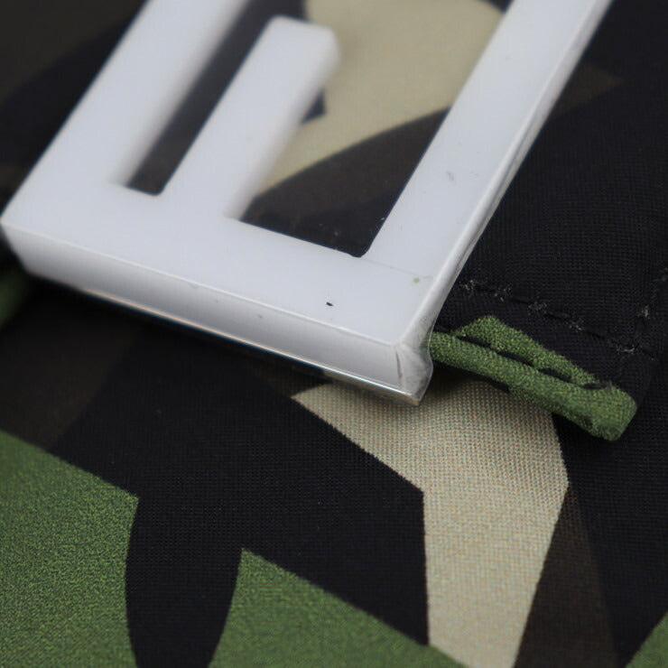 超美品 FENDI フェンディ マンマバケッド カモフラージュ ショルダーバッグ 7VA472 ナイロン レザー グリーン系 ベージュ系 ブラック系 シルバー金具 ウエストバッグ ボディバッグ クラッチバッグ 3WAY ミリタリー柄