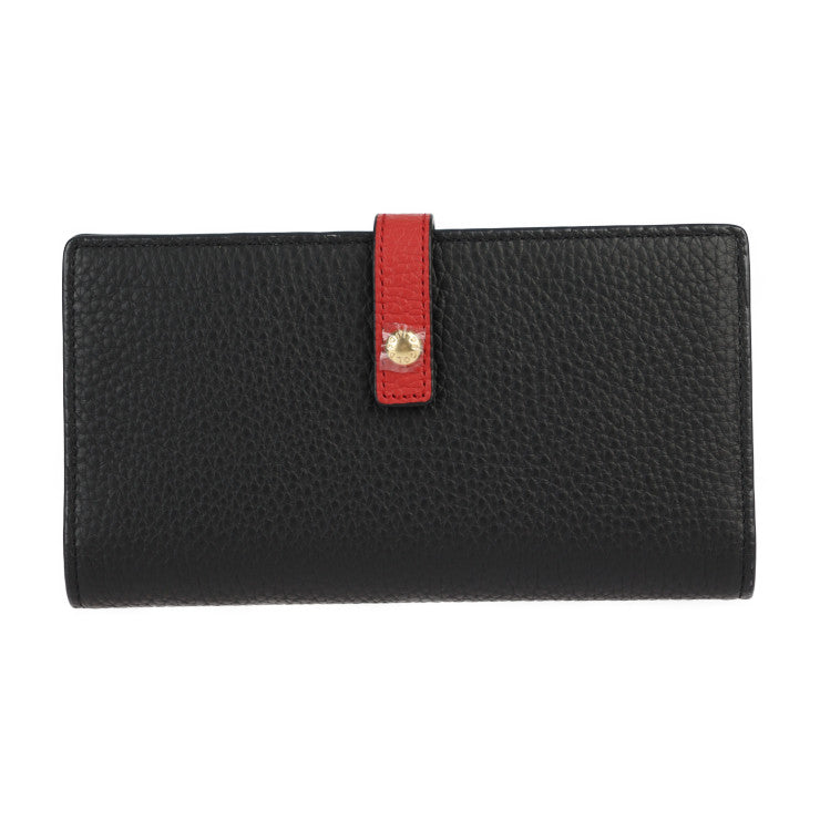 新品未使用展示品 COCOCELUX GOLD ココセリュックス ゴールド ヘラクレスシュリンク 長財布 フラグメントケース付き 長財布 205DA0292 シュリンクレザー ブラック レッド ゴールド金具 二つ折り財布