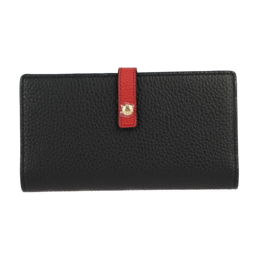 新品未使用展示品 COCOCELUX GOLD ココセリュックス ゴールド ヘラクレスシュリンク 長財布 フラグメントケース付き 長財布 205DA0292 シュリンクレザー ブラック レッド ゴールド金具 二つ折り財布