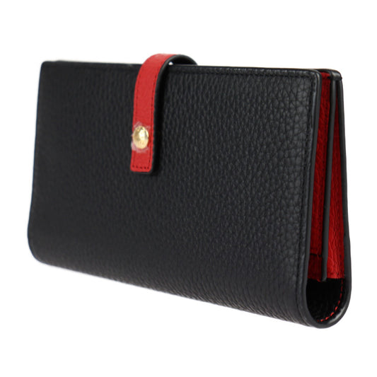 新品未使用展示品 COCOCELUX GOLD ココセリュックス ゴールド ヘラクレスシュリンク 長財布 フラグメントケース付き 長財布 205DA0292 シュリンクレザー ブラック レッド ゴールド金具 二つ折り財布