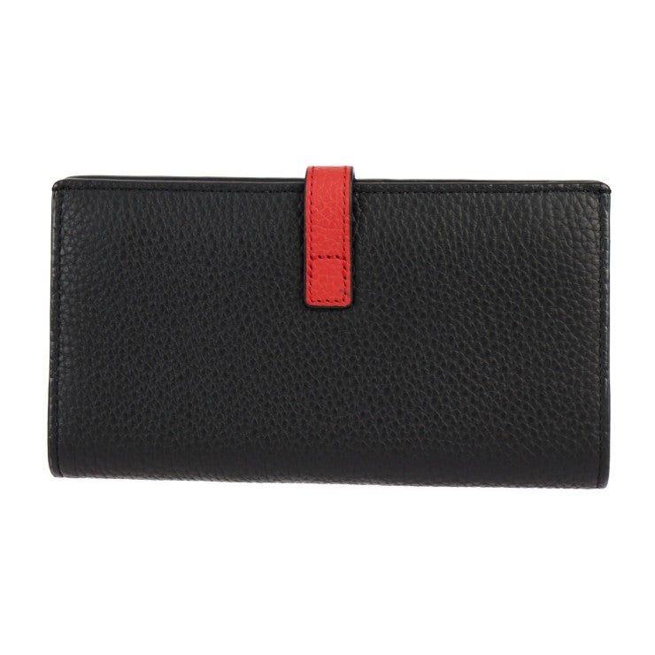 新品未使用展示品 COCOCELUX GOLD ココセリュックス ゴールド ヘラクレスシュリンク 長財布 フラグメントケース付き 長財布 205DA0292 シュリンクレザー ブラック レッド ゴールド金具 二つ折り財布