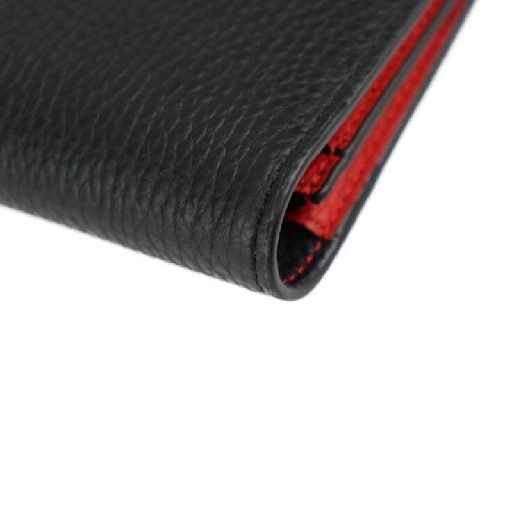 新品未使用展示品 COCOCELUX GOLD ココセリュックス ゴールド ヘラクレスシュリンク 長財布 フラグメントケース付き 長財布 205DA0292 シュリンクレザー ブラック レッド ゴールド金具 二つ折り財布