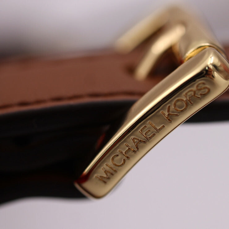 新品未使用展示品 Michael Kors マイケルコース ジェット セット トラベル ミディアム トートバッグ 35F3GTVT3V レザー レッド系 ブラウン系 ゴールド金具 ダブルポケット ショルダーバッグ