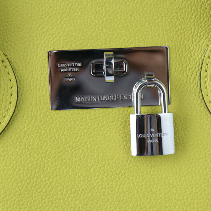 美品 LOUIS VUITTON ルイ ヴィトン ミラPM ハンドバッグ M51446 レザー ヴェールアシッド イエロー系 シルバー金具 2WAY ショルダーバッグ