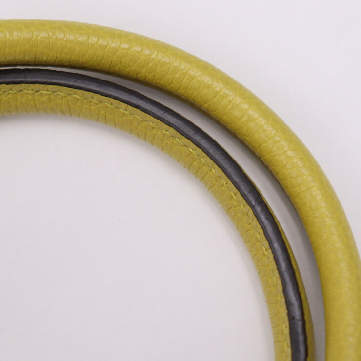 美品 LOUIS VUITTON ルイ ヴィトン ミラPM ハンドバッグ M51446 レザー ヴェールアシッド イエロー系 シルバー金具 2WAY ショルダーバッグ