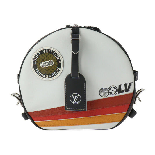 美品 LOUIS VUITTON ルイ ヴィトン LVエアライン ボワット シャポー スープル モノグラム ショルダーバッグ M55653 レザー PVC マルチカラー シルバー金具 クロスボディバッグ ビトン PVC