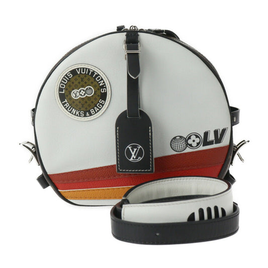 美品 LOUIS VUITTON ルイ ヴィトン LVエアライン ボワット シャポー スープル モノグラム ショルダーバッグ M55653 レザー PVC マルチカラー シルバー金具 クロスボディバッグ ビトン PVC