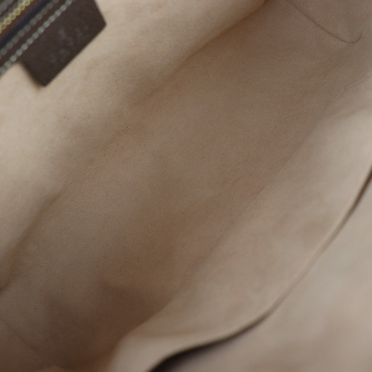 美品 GUCCI グッチ オフィディア GGスモール ショルダーバッグ シェリーライン ショルダーバッグ 517080 GGスプリームキャンバス レザー ベージュ エボニー ゴールド金具 クロスボディバッグ