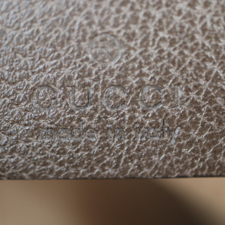 美品 GUCCI グッチ オフィディア GGスモール ショルダーバッグ シェリーライン ショルダーバッグ 517080 GGスプリームキャンバス レザー ベージュ エボニー ゴールド金具 クロスボディバッグ