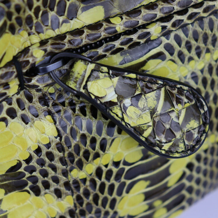 美品 BOTTEGAVENETA ボッテガヴェネタ バッグ ショルダーバッグ - パイソン イエロー ポシェット