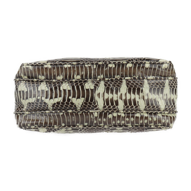 美品 BOTTEGAVENETA ボッテガヴェネタ バッグ ショルダーバッグ - パイソン ブラウン系 クリーム系 ポシェット