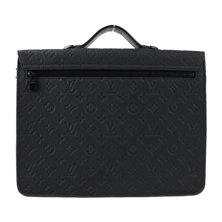 超美品 LOUIS VUITTON ルイ ヴィトン Sロック ブリーフケース モノグラム ビジネスバッグ M20835 トリヨンレザー ブラック 2WAY ショルダーバッグ