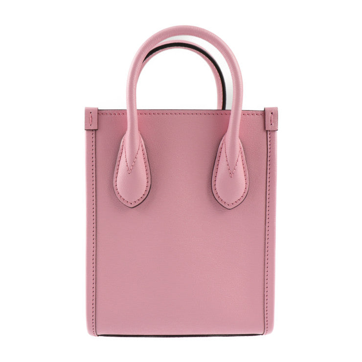 新古未使用展示品 GUCCI グッチ ばなにゃコラボ ハンドバッグ 671623 レザー ピンク ゴールド金具 2WAY ショルダーバッグ ミニバッグ