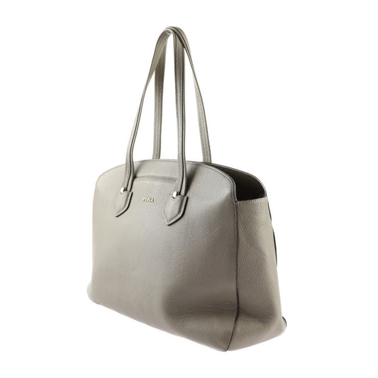 超美品 Furla フルラ GIADA L ジャダ トートバッグ - レザー グレージュ系 ゴールド金具 ショルダーバッグ