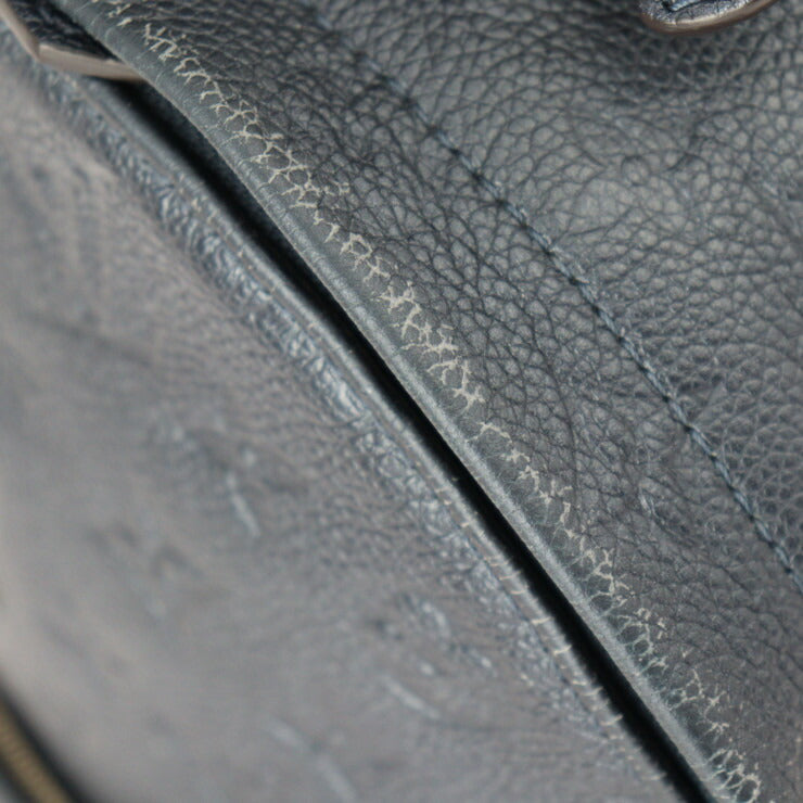 LOUIS VUITTON ルイ ヴィトン ソルボンヌ フラワーピンズ モノグラムアンプラント リュック・デイパック M43741 レザー メタリックインディゴブルー シルバー金具 バックパック ビトン