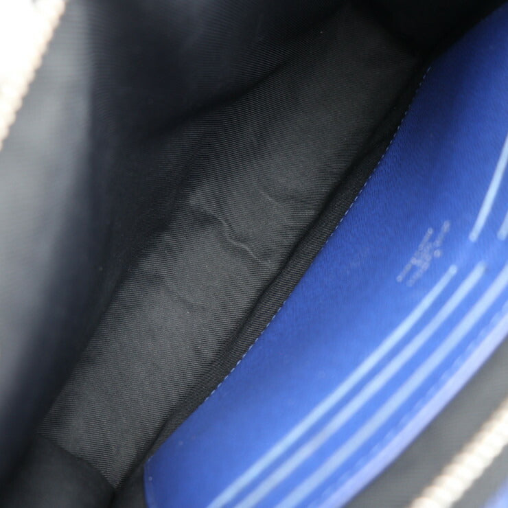 美品 LOUIS VUITTON ルイ ヴィトン ポシェット ヴォワヤージュMM タイガラマ セカンドバッグ M30423 モノグラムタイガラマ コバルト シルバー金具 クラッチバッグ ポーチ ビトン ブルー系