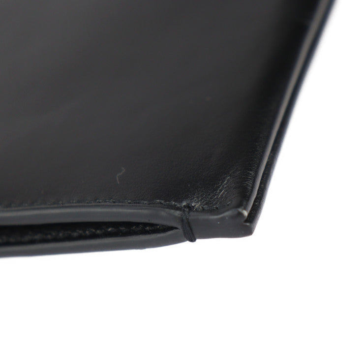 美品 SAINT LAURENT PARIS サンローランパリ IPAD MILITAR セカンドバッグ 522604 レザー ブラック シルバー金具 クラッチバッグ ポーチ ロゴプレート