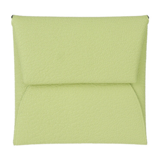 超美品 HERMES エルメス バスティア コインケース 039759CK シェーブル ジョーヌブルジョン イエロー系 シルバー金具 小銭入れ Z刻印