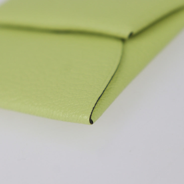 超美品 HERMES エルメス バスティア コインケース 039759CK シェーブル ジョーヌブルジョン イエロー系 シルバー金具 小銭入れ Z刻印