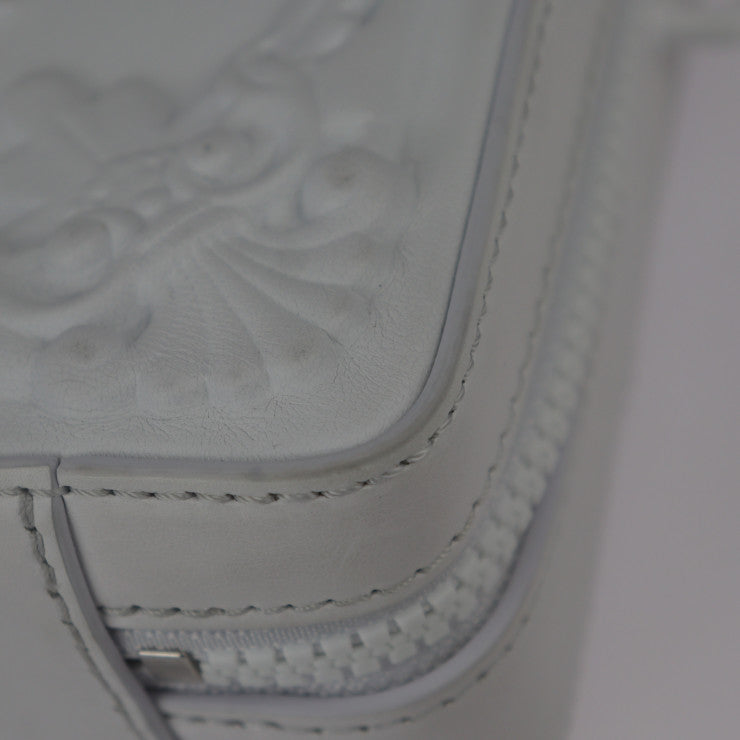 美品 LOUIS VUITTON ルイ ヴィトン ハンドル・ソフトトランク ＬＶオーナメント ショルダーバッグ M21833 カーフレザー ブロン ホワイト系 2WAY ハンドバッグ モノグラム ビトン