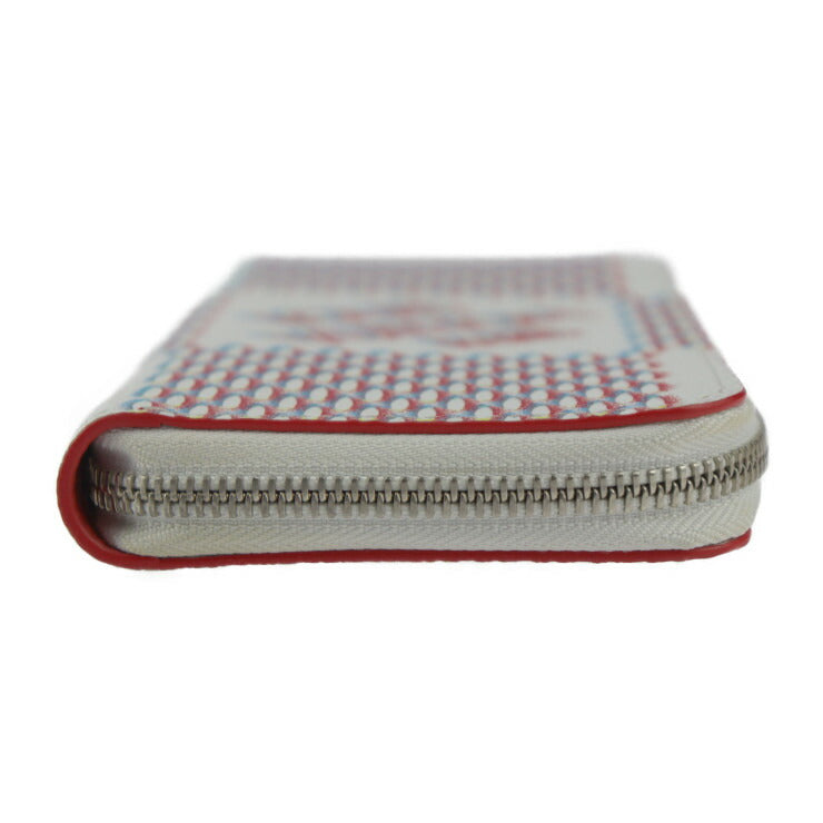 超美品 LOUIS VUITTON ルイ ヴィトン ジッピーウォレット ヴェルティカル ダミエ ジャイアント スプレー 長財布 M81403 レザー ブロン ホワイト系 マルチカラー シルバー金具 二つ折り財布 ラウンドファスナー