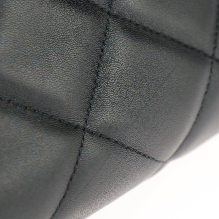 CHANEL シャネル 巾着 2WAY バッグ マトラッセ ハンドバッグ - ラムスキン ブラック ゴールド金具 ココマーク ショルダーバッグ トートバッグ キルティング チェーン