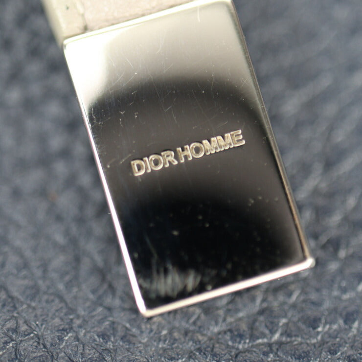 美品 DIOR HOMME ディオールオム ナップサック リュック・デイパック - レザー ネイビー系 レッドブラウン系 グレー系 バックパック 巾着型 バイカラー