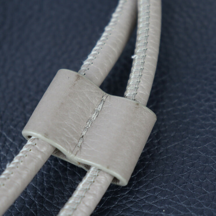 美品 DIOR HOMME ディオールオム ナップサック リュック・デイパック - レザー ネイビー系 レッドブラウン系 グレー系 バックパック 巾着型 バイカラー