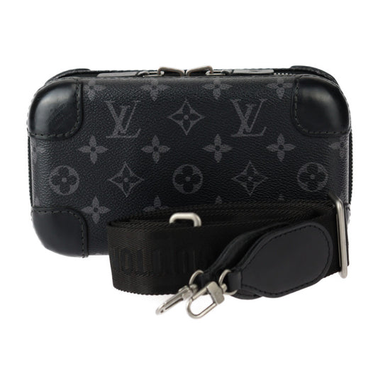 LOUIS VUITTON ルイ ヴィトン ホライゾン クラッチ モノグラムエクリプス ショルダーバッグ M45579 PVC レザー ブラック グレー シルバー金具 ラウンドファスナー 2WAYバッグ ポシェット マルチケース ビトン