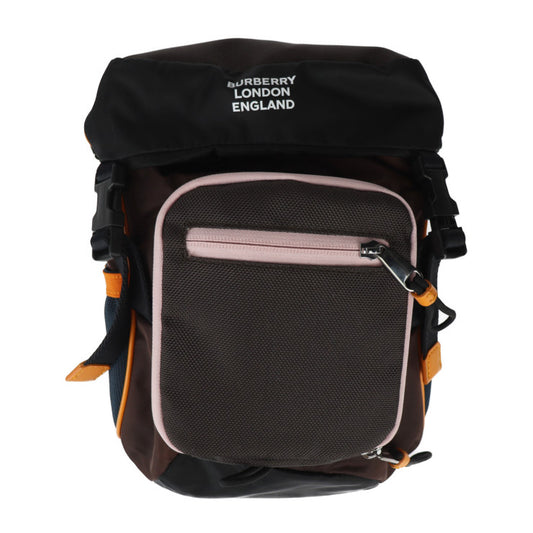 新古未使用展示品 BURBERRY バーバリー ML LEO NB0 110985 A1201 レオ ボディバッグ 8017099 ナイロン COFFEE ブラウン×ブラック×ピンク×オレンジ シルバー金具 ショルダーバッグ