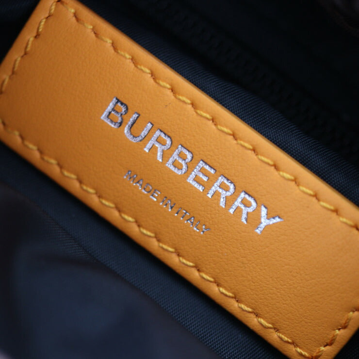 新古未使用展示品 BURBERRY バーバリー ML LEO NB0 110985 A1201 レオ ボディバッグ 8017099 ナイロン COFFEE ブラウン×ブラック×ピンク×オレンジ シルバー金具 ショルダーバッグ